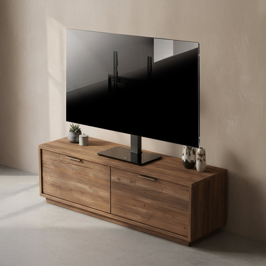 Universal-TV-Ständer Maclean, für RTV-Schrank, Ständer, max. 40kg, max. VESA 400x400, Höhen- und Winkelverstellung, für TV-Geräte 32-65", MC-1240