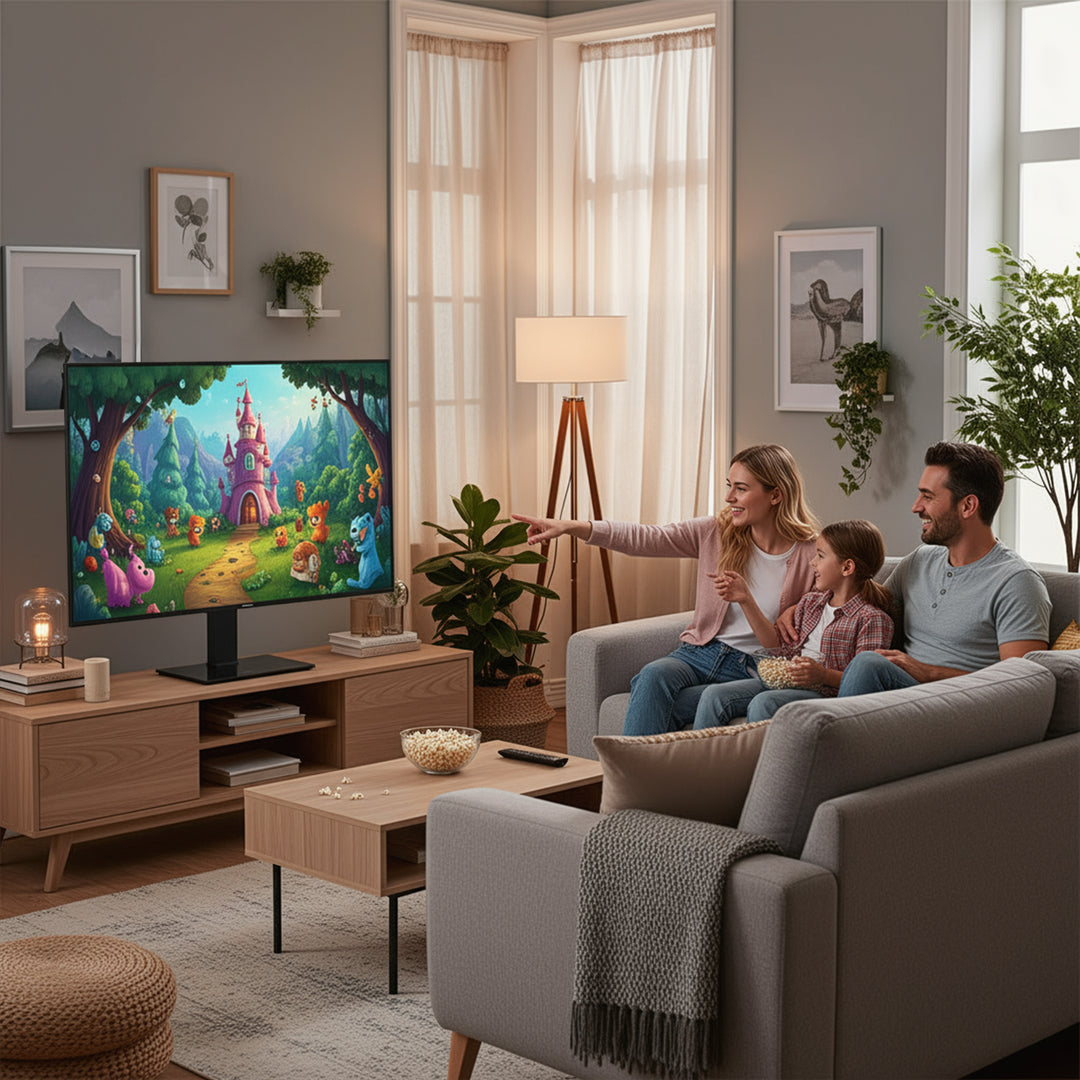 Universal-TV-Ständer Maclean, für RTV-Schrank, Ständer, max. 40kg, max. VESA 400x400, Höhen- und Winkelverstellung, für TV-Geräte 32-65", MC-1240