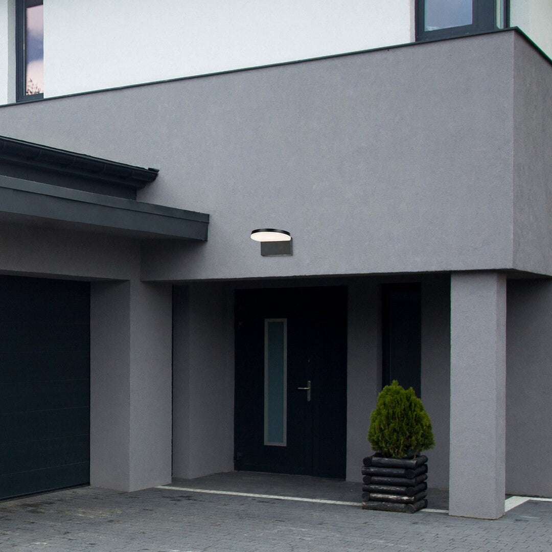 Rabalux outdoor wall lamp, outdoor light, 9W, black, Batida