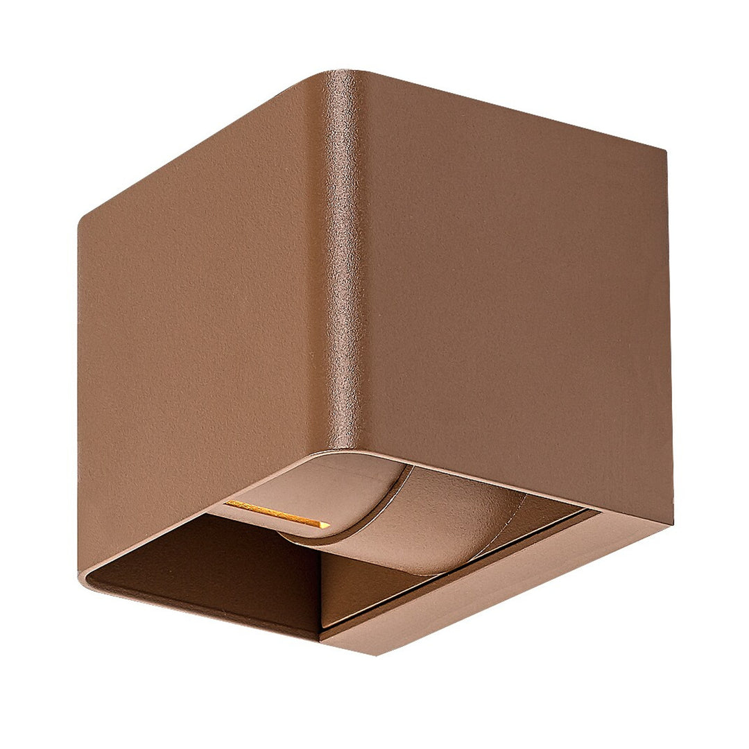 Rabalux Hallstatt 10W outdoor wall lamp IP54 brown outdoor light