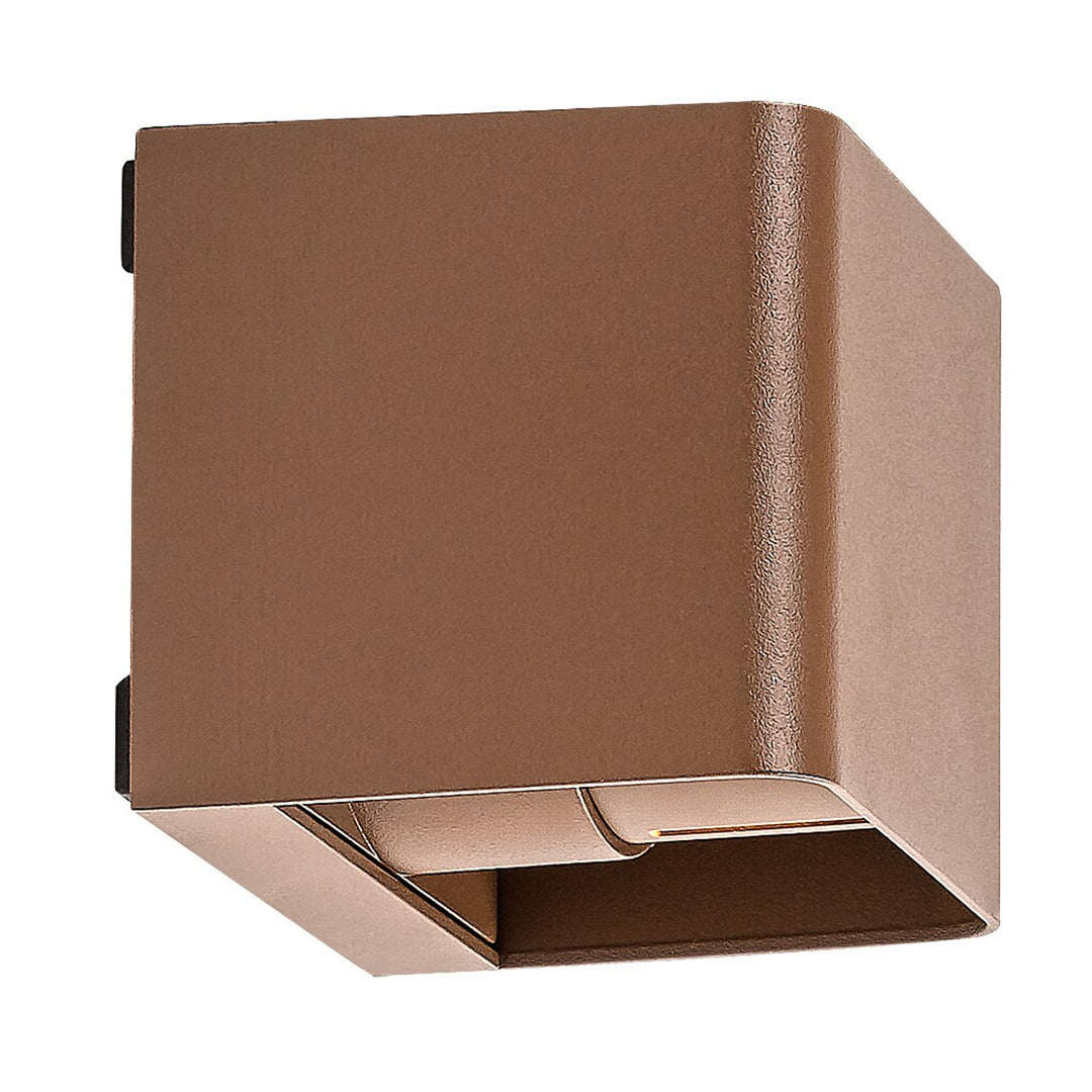 Rabalux Hallstatt 10W outdoor wall lamp IP54 brown outdoor light