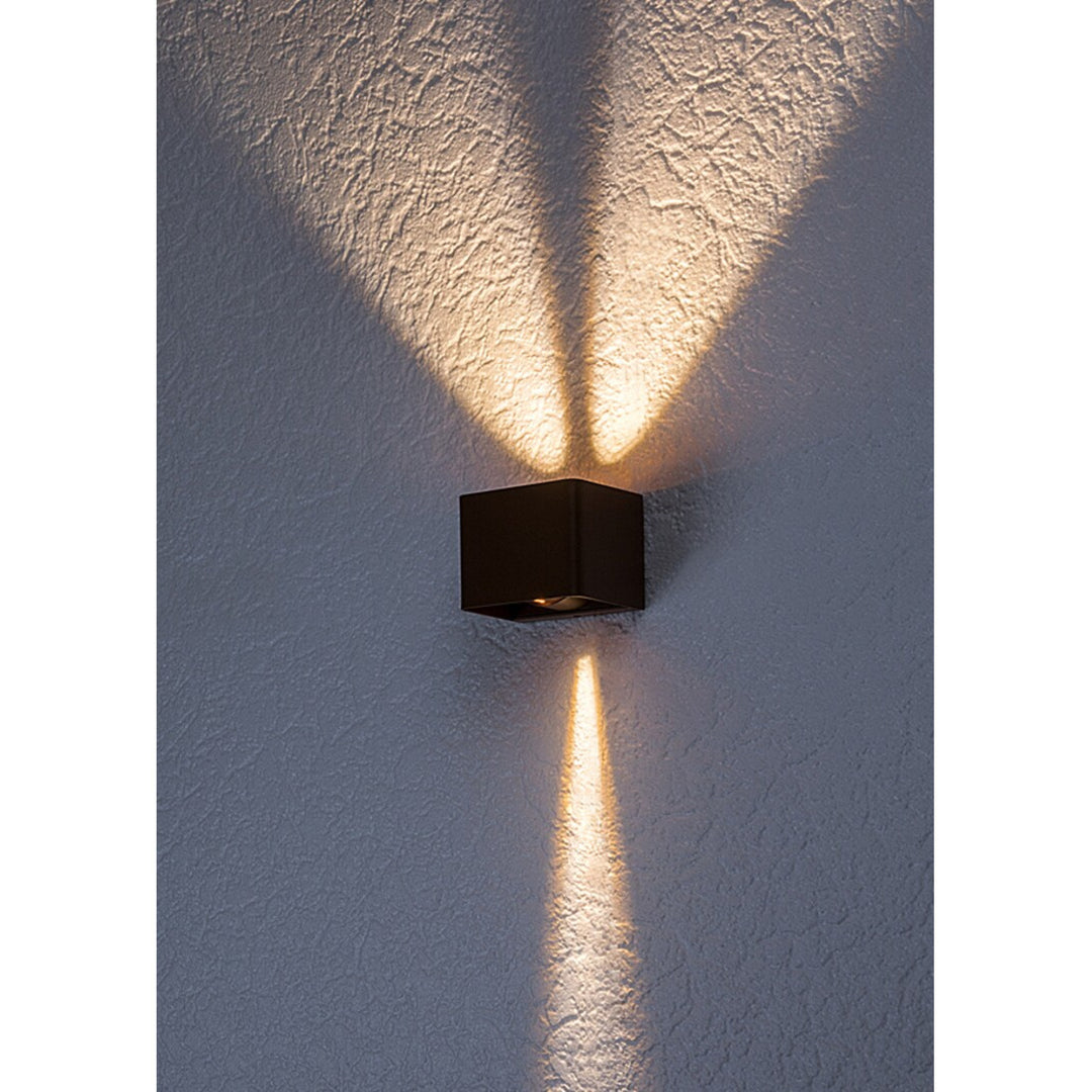 Rabalux Hallstatt 10W outdoor wall lamp IP54 brown outdoor light