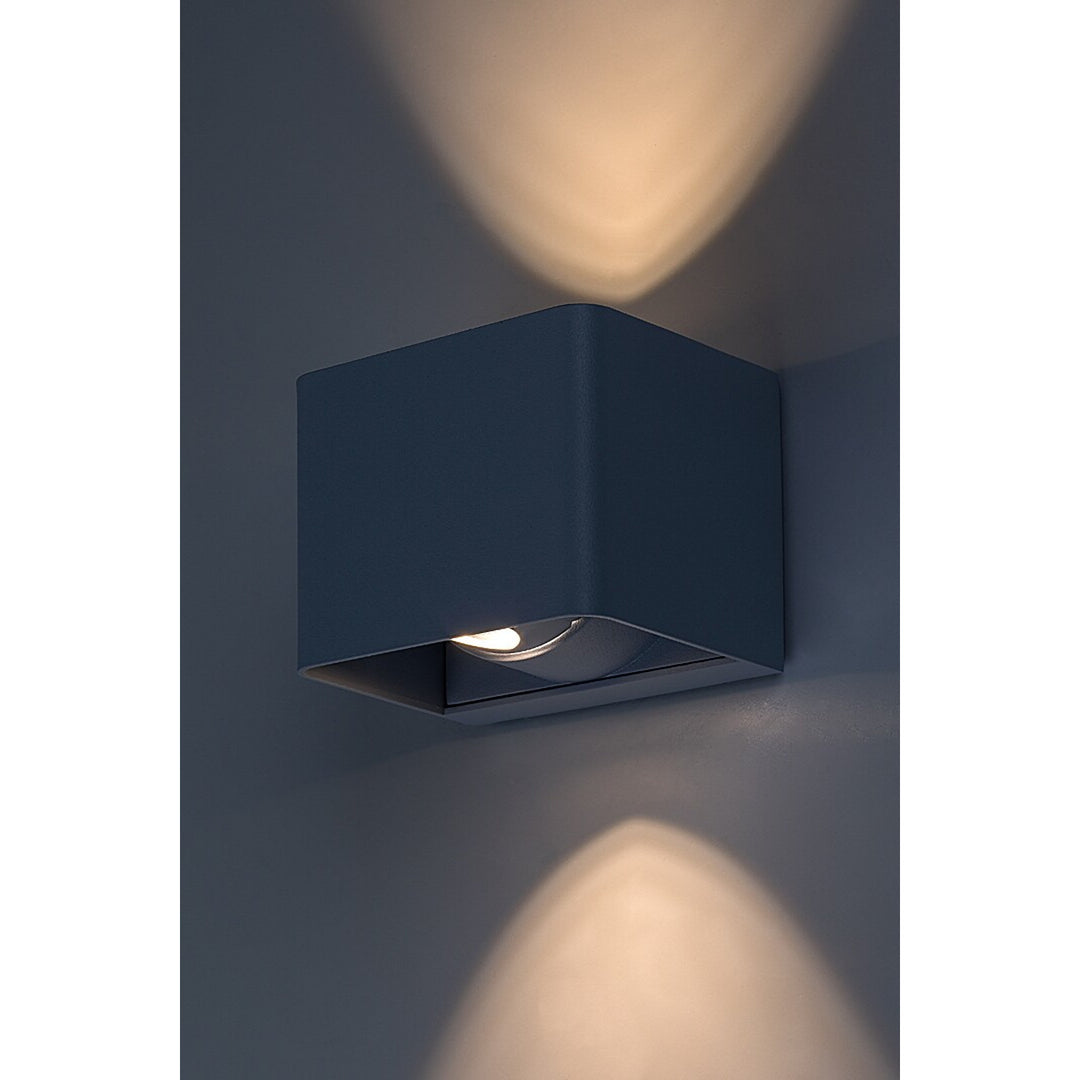 Rabalux Hallstatt 10W outdoor wall lamp IP54 grey outdoor light