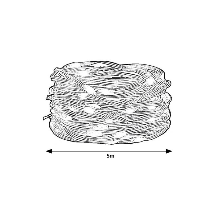 Rabalux outdoor lighting, RGB LED string, IP44, Wi-Fi, Bluetooth, Biri