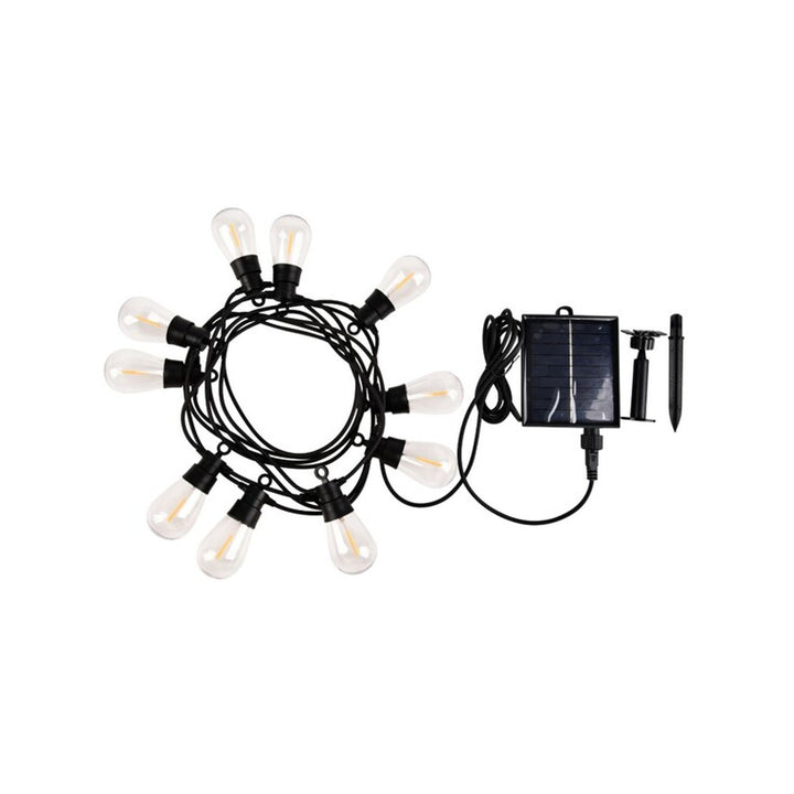 Rabalux Zirc 3.6W IP44 outdoor solar lights on a string