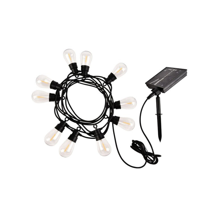 Rabalux Zirc 3.6W IP44 outdoor solar lights on a string