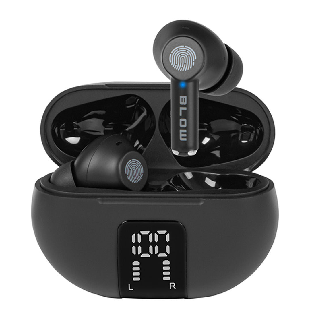 BLOW wireless headphones, Bluetooth 5.3, LED display, ENC system, PRO ENC BLACK