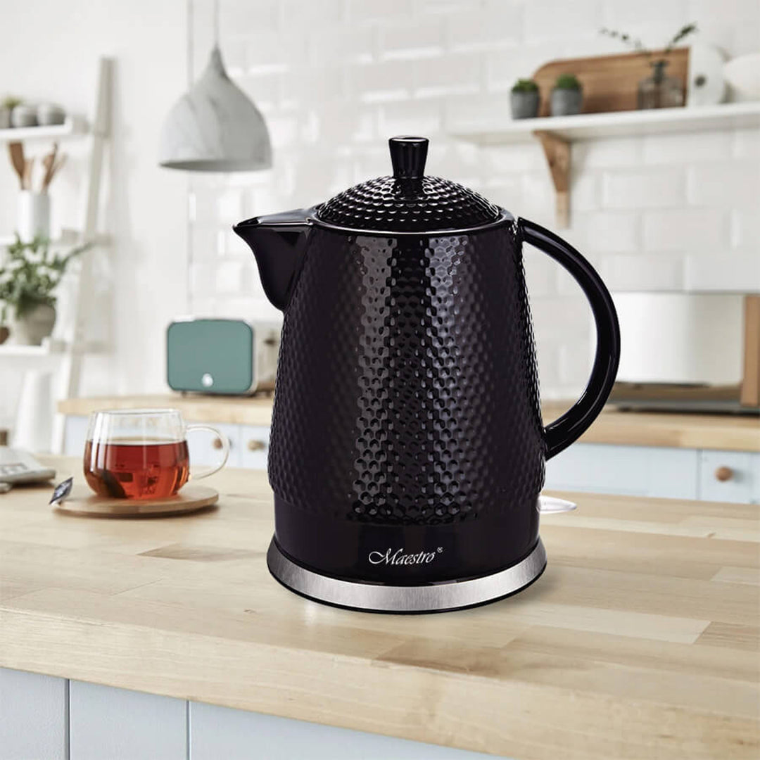 Maestro ceramic kettle, 1.5l capacity, 1500W, black, MR069