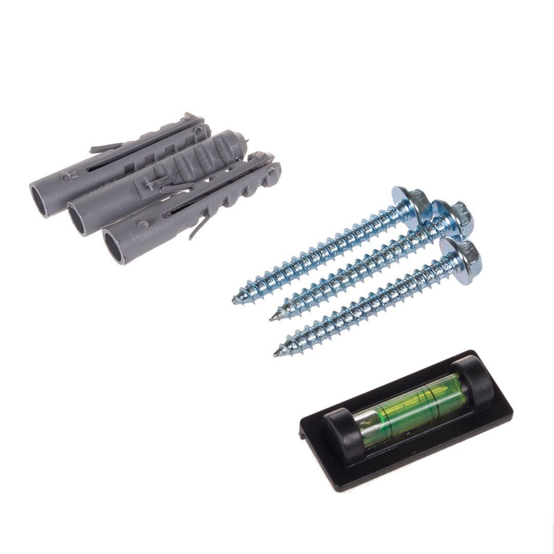 Maclean Estante para DVD, máx. 10kg, vidrio, MC-738, 2 piezas