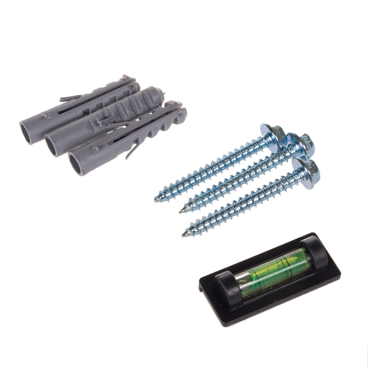 Maclean Estante para DVD, máx. 10kg, vidrio, MC-738, 2 piezas