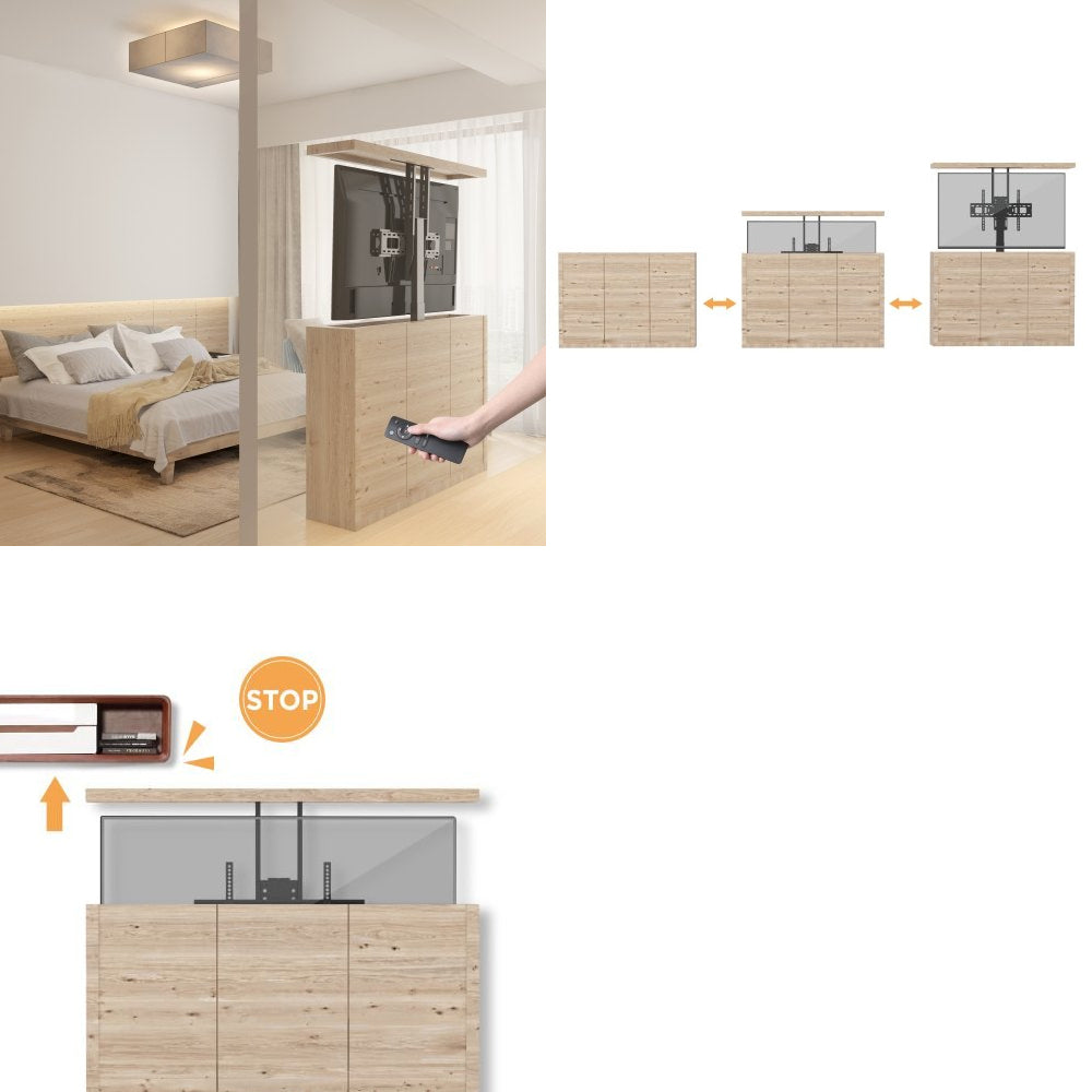 Maclean Soporte de extensión de cable eléctrico, 37''-65'', VESA 600x400, máx. 50kg, MC-866 + CABLE HDMI 2.0 4K 3D UHD 1,8m 48 bit