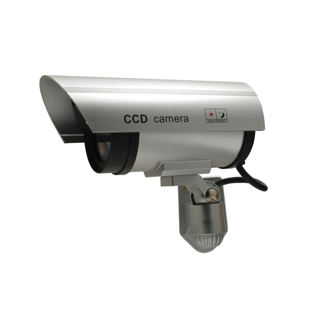 Dummy camera met knipperende LED IR1100 S IR voor buiten, zilver, 2 stuks