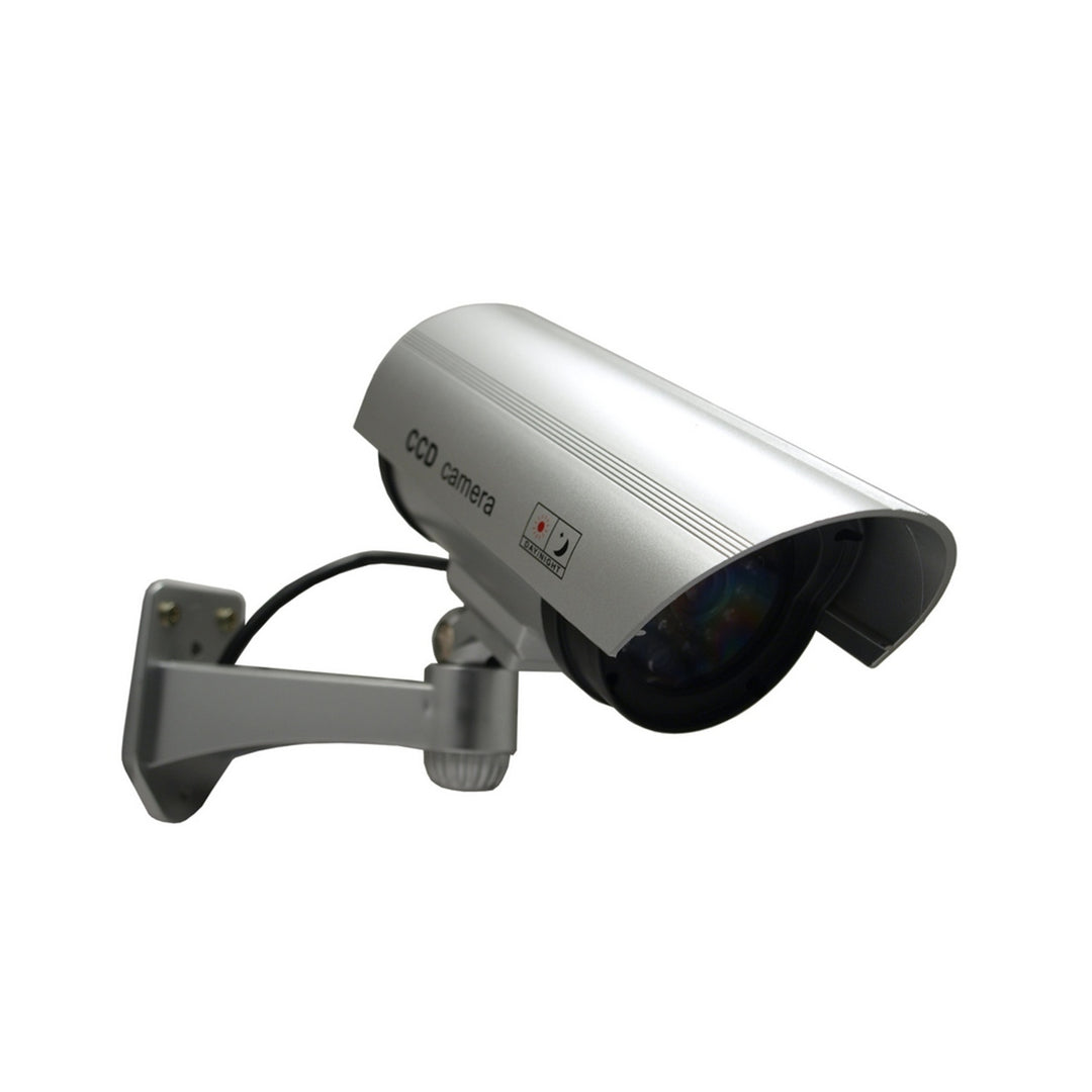 Dummy camera met knipperende LED IR1100 S IR voor buiten, zilver, 2 stuks
