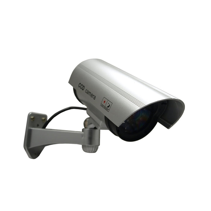 Dummy camera met knipperende LED IR1100 S IR voor buiten, zilver, 2 stuks