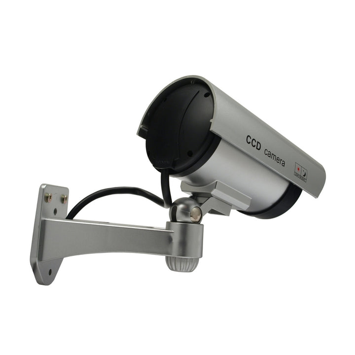 Dummy camera met knipperende LED IR1100 S IR voor buiten, zilver, 2 stuks