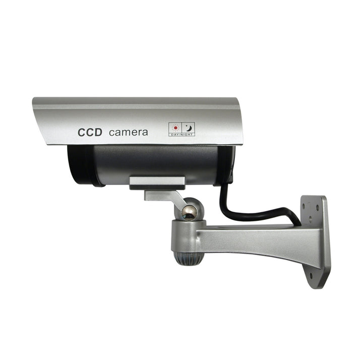 Dummy camera met knipperende LED IR1100 S IR voor buiten, zilver, 4 stuks