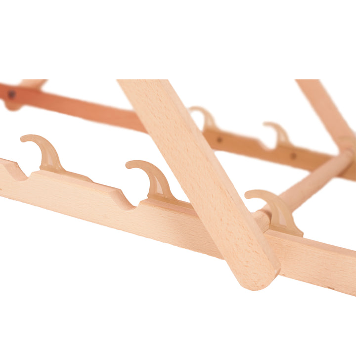 GreenBlue GB183 Tumbona clásica de madera de haya, Color verde moro, 4 unidades