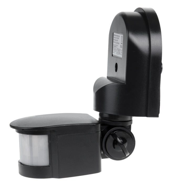 Maclean Sensor de movimiento y crepuscular de pared, 180°, max. 1200W, blanco y negro, MCE25