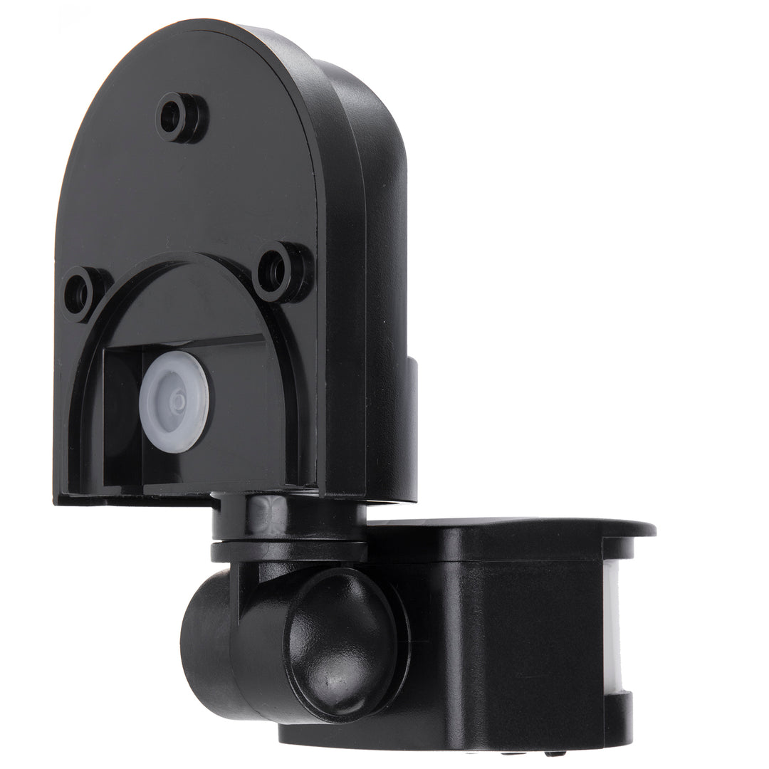 Maclean Sensor de movimiento y crepuscular de pared, 180°, max. 1200W, blanco y negro, MCE25