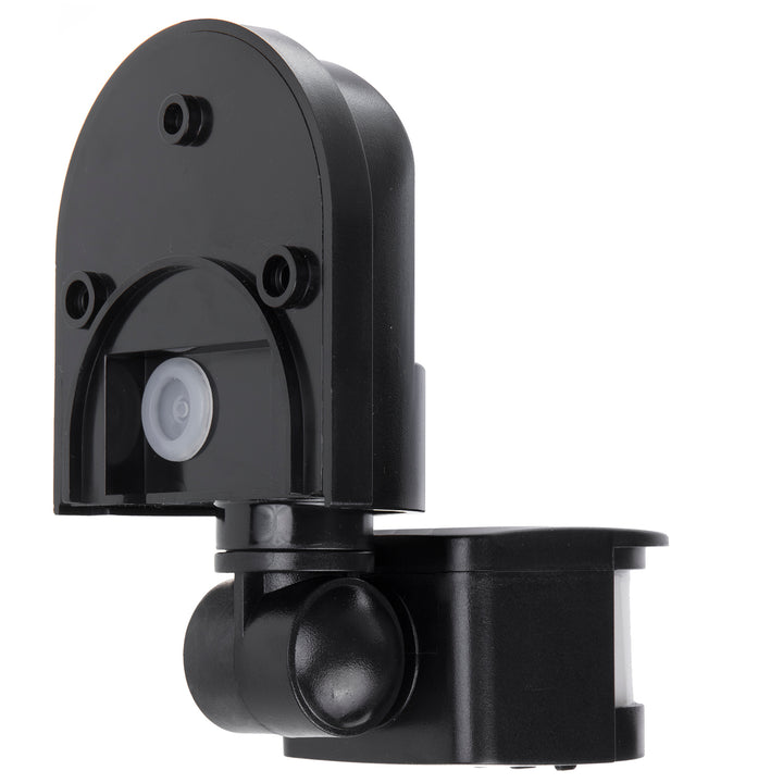 Maclean Sensor de movimiento y crepuscular de pared, 180°, max. 1200W, blanco y negro, MCE25