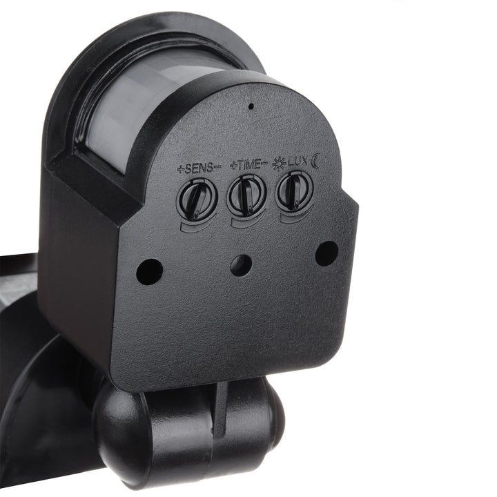 Maclean Sensor de movimiento y crepuscular de pared, 180°, max. 1200W, blanco y negro, MCE25