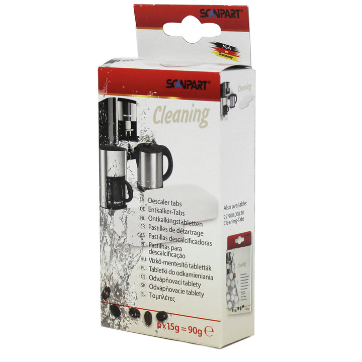 Decalcifying tablets for coffee makers, 6 pieces, universal, Scanpart