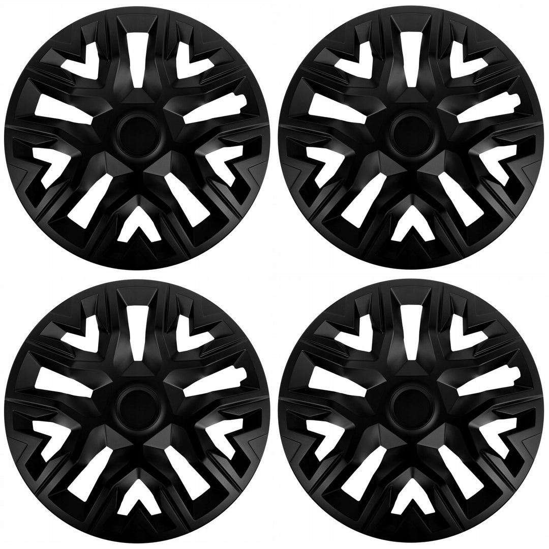 Universal hubcaps 14'' NRM The Best matte black 4 pieces