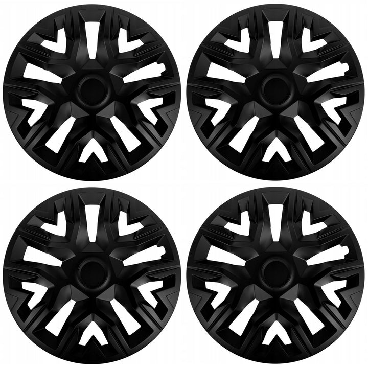 Universal hubcaps 14'' NRM The Best matte black 4 pieces