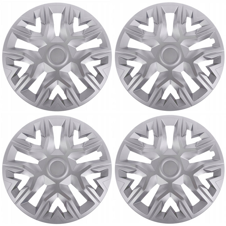 Universal hubcaps 16'' NRM The Best silver 4 pieces wheel trims