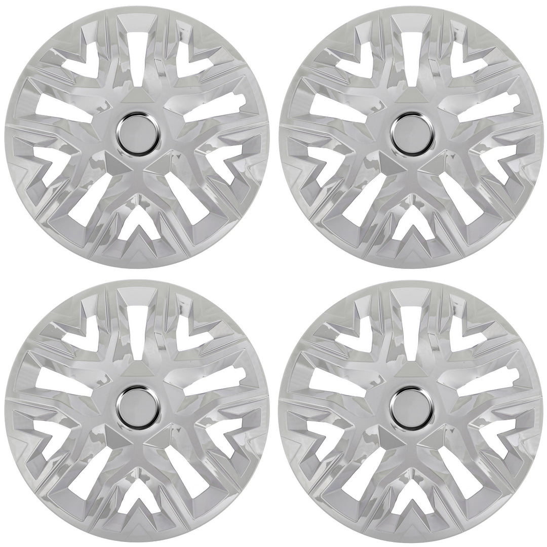 Universal hubcaps 14'' NRM Perfecto silver lacquered 4 pieces