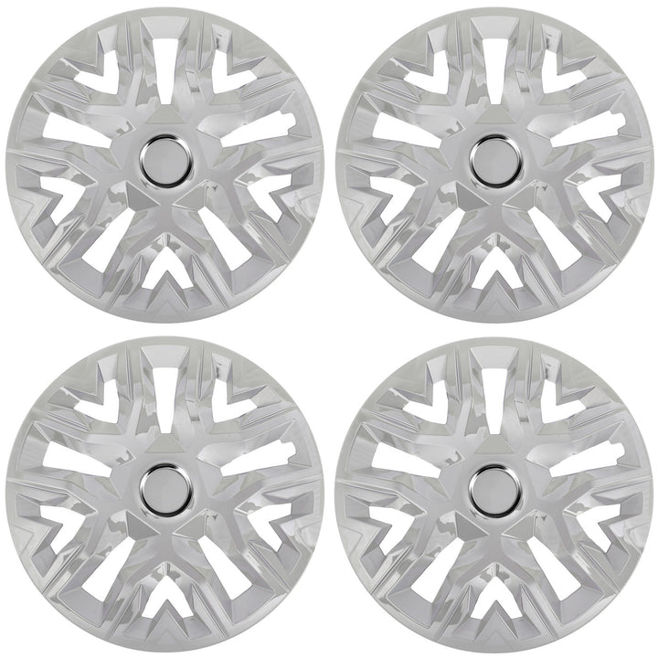 Universal hubcaps 16'' NRM Perfecto silver lacquered 4 pieces