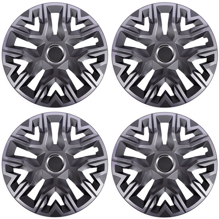 Universal hubcaps 14'' NRM Perfecto graphite painted 4 pieces