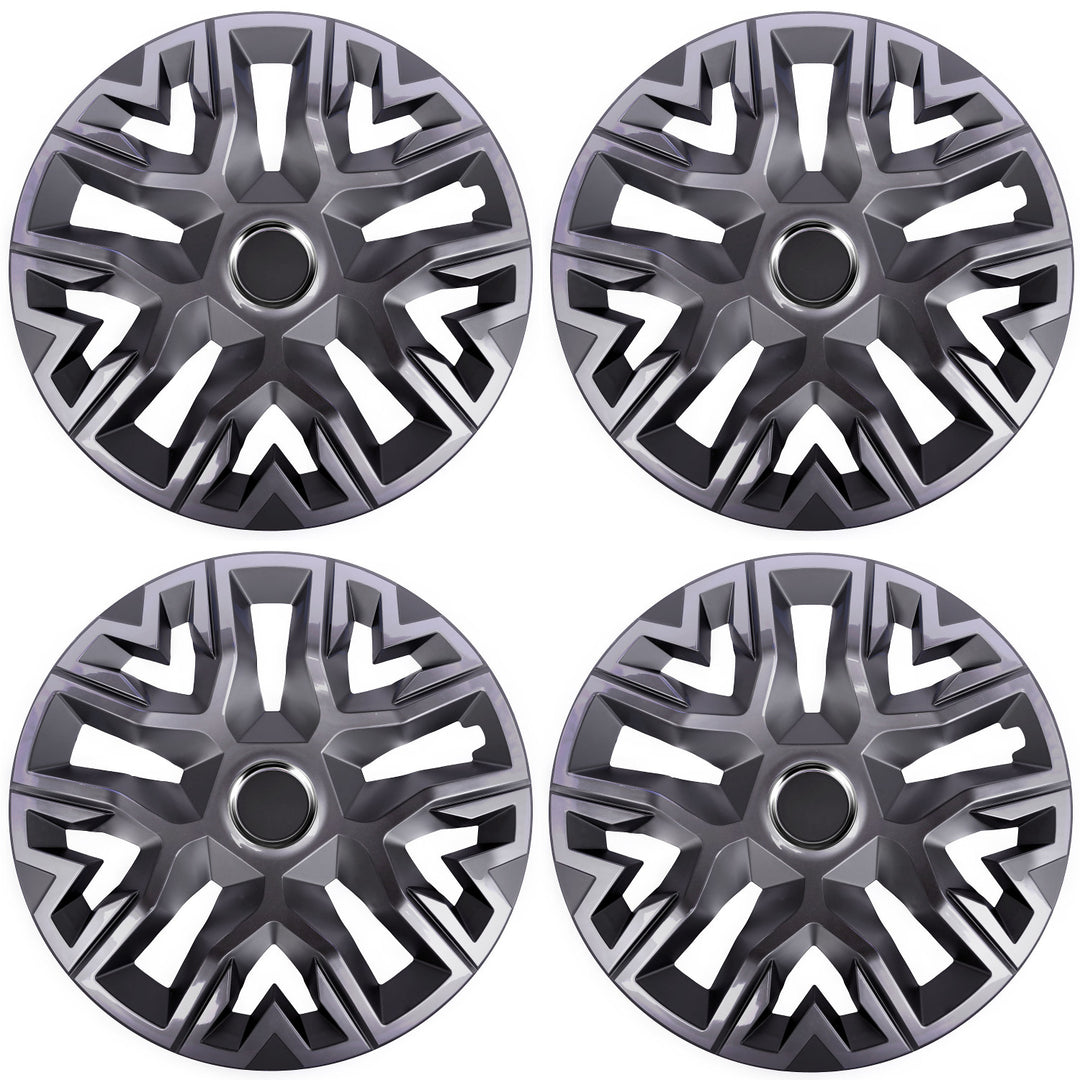 Universal hubcaps 15'' NRM Perfecto graphite painted 4 pieces