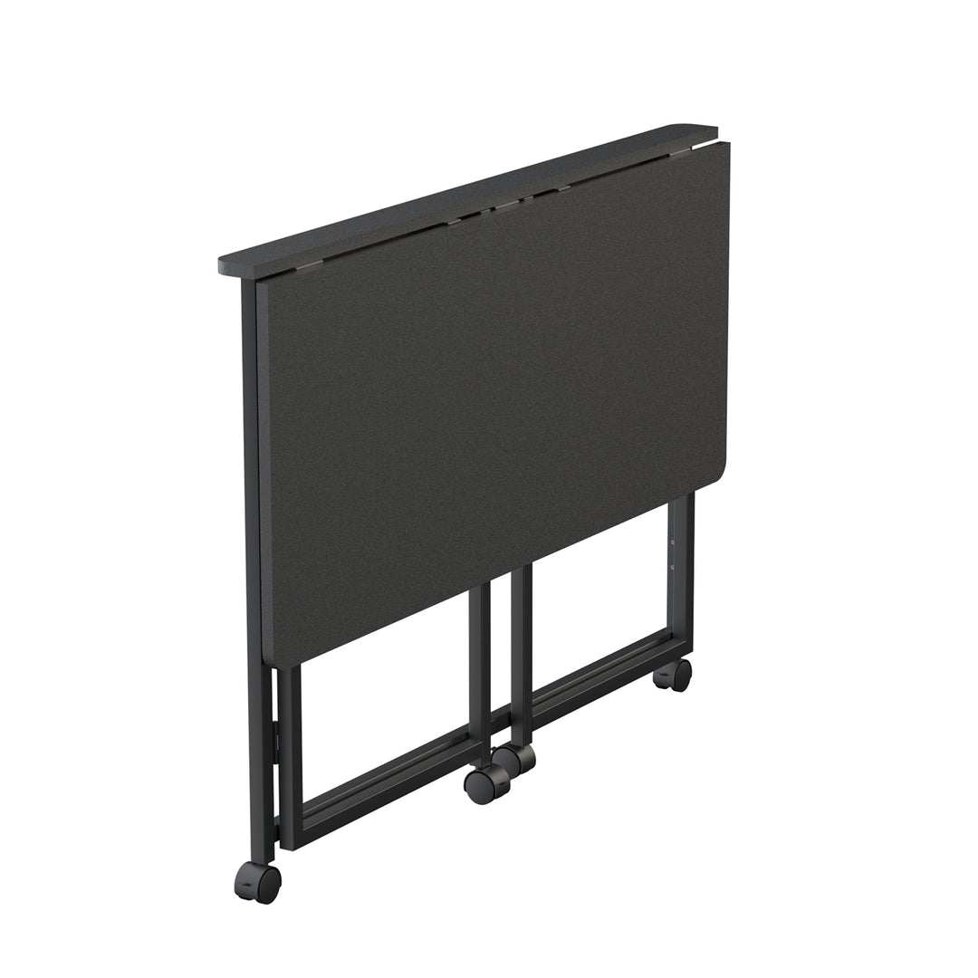 Maclean Klapptisch, schwarz, mobil, Platte 100x50cm, max. 50kg, MC-1250 B