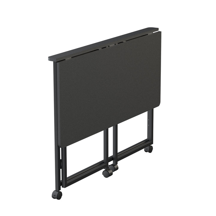 Maclean Klapptisch, schwarz, mobil, Platte 100x50cm, max. 50kg, MC-1250 B