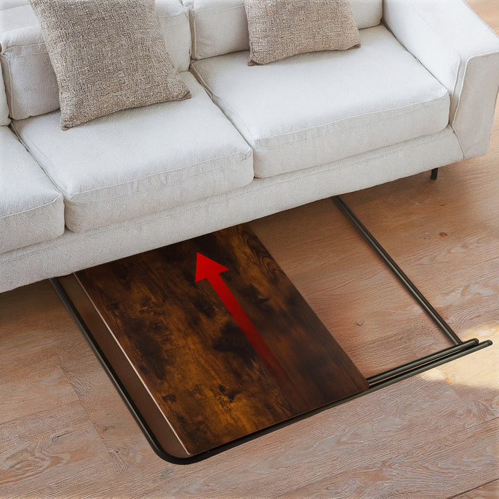 Maclean Multifunktions-Laptoptisch, schwarz, Platte 50x80cm, 50kg max., MC-127 B