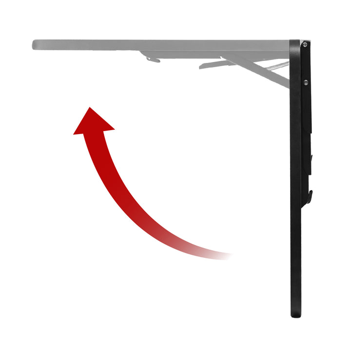 Maclean Klappregal/Aufsatz, schwarz, 100x40 cm, max 50 kg, MC-128 B