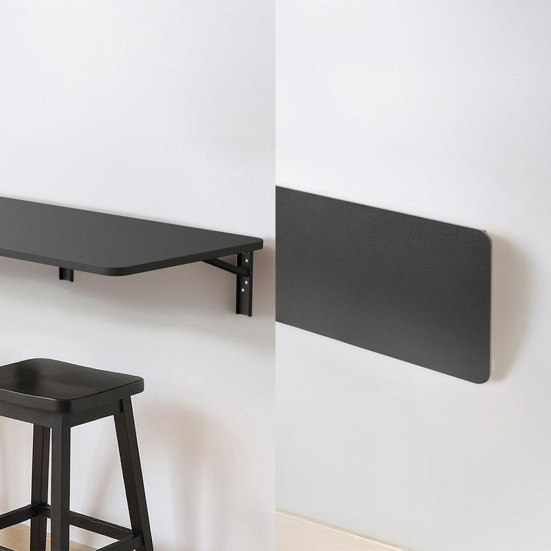 Maclean Klappregal/Aufsatz, schwarz, 100x40 cm, max 50 kg, MC-128 B