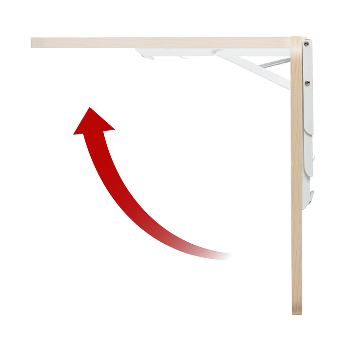 Maclean folding shelf/top, light wood color, 100x40cm, max. 50 kg, MC-128 WD