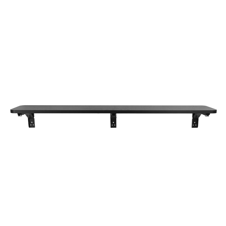Maclean folding shelf/top, black, 100x20 cm, max. 50 kg, MC-129 B