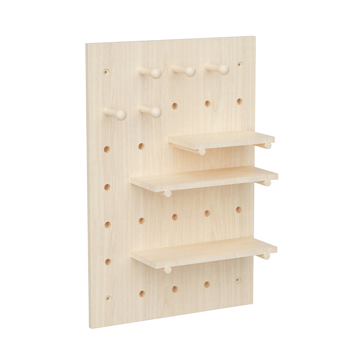 Maclean wooden board organizer, light wood color, 40x60 cm, max. 20 kg, MC-130 WD