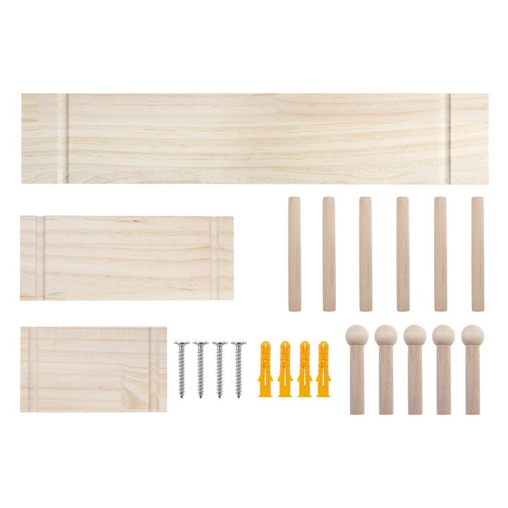 Maclean wooden organizer board, light wood color, 60x80 cm, max. 20 kg, MC-131 WD