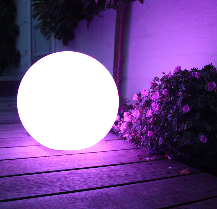 GreenBlue solar lamp, freestanding, garden, sphere 25x25x58cm, RGB LED, GB165, 4 pieces