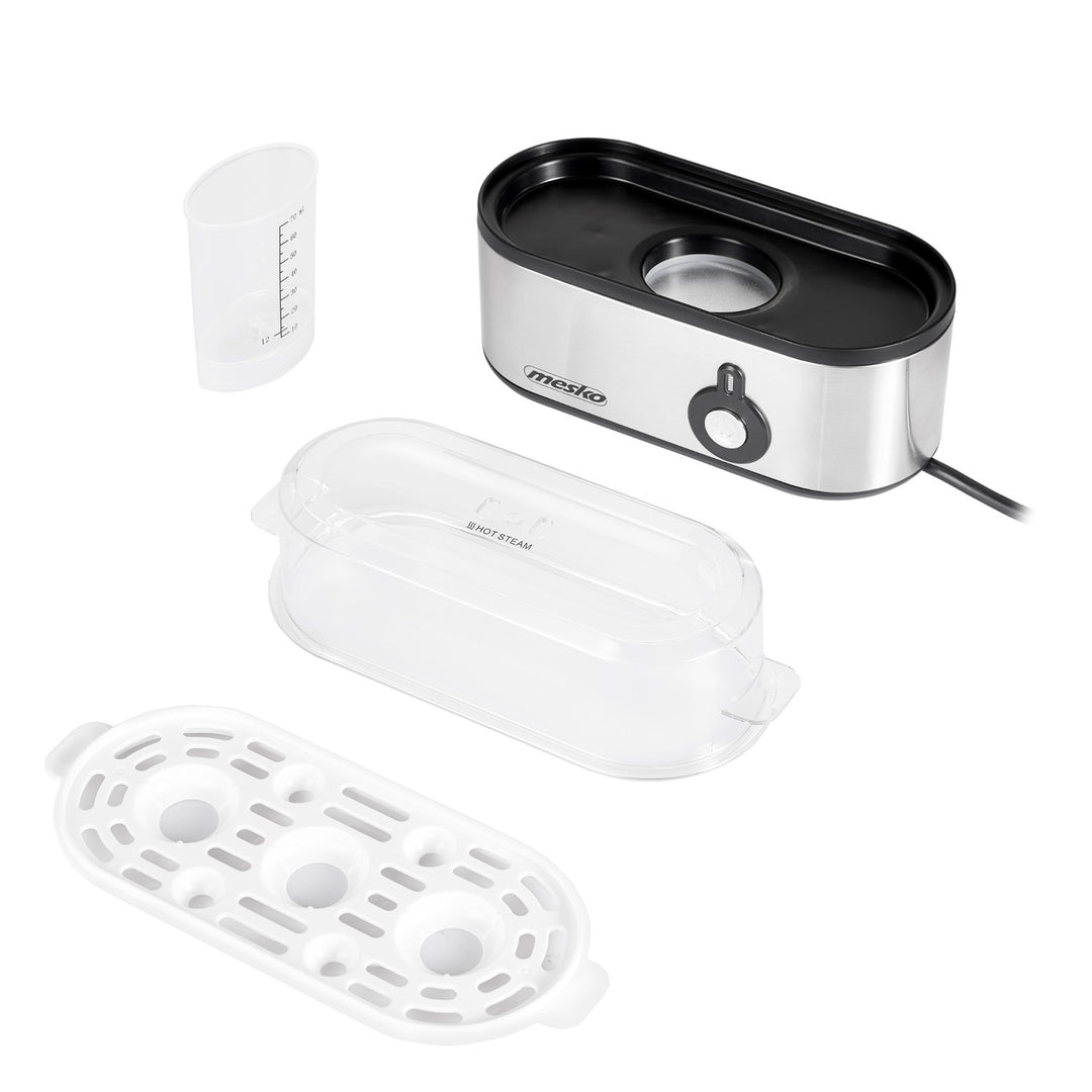 Cocedor de huevos Mesko MS 4485 para 1-3 huevos, 350W, pinza, enchufe UK