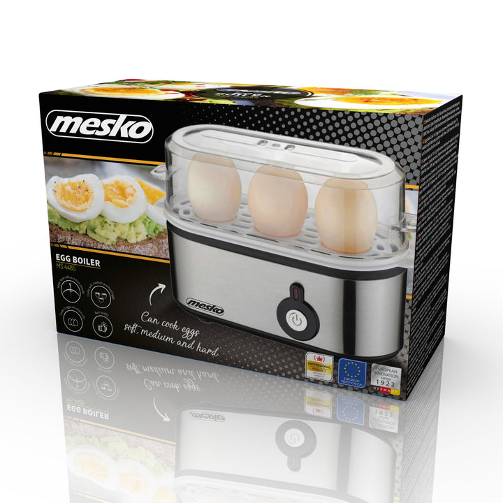 Cocedor de huevos Mesko MS 4485 para 1-3 huevos, 350W, pinza, enchufe UK