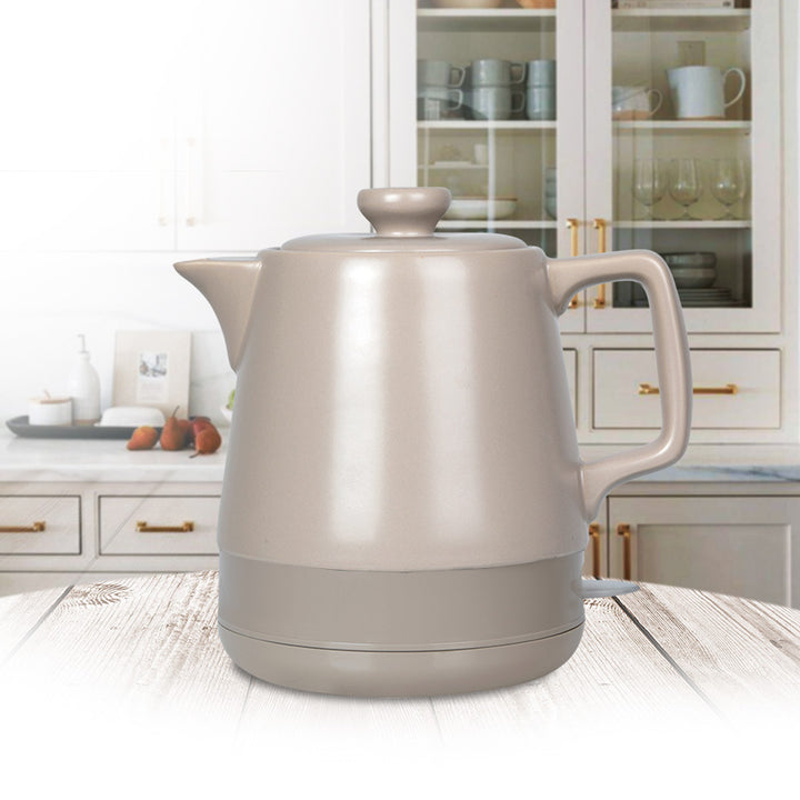Ceramic electric kettle 1l Maestro MR-071 Beige 1200W, UK plug