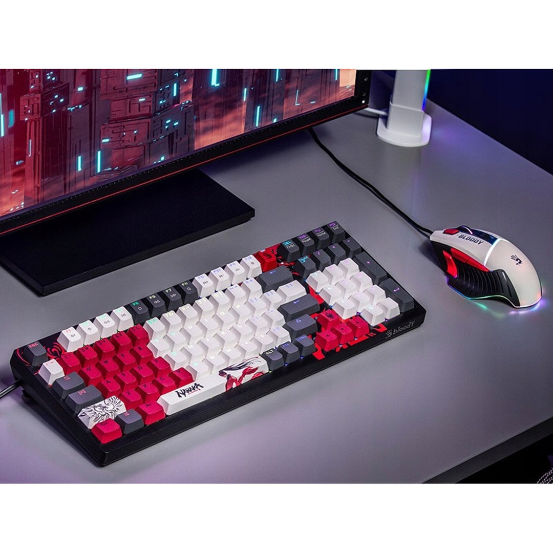 A4TECH BLOODY S98 USB Naraka Mechanical Keyboard (BLMS Red Plus Switches)