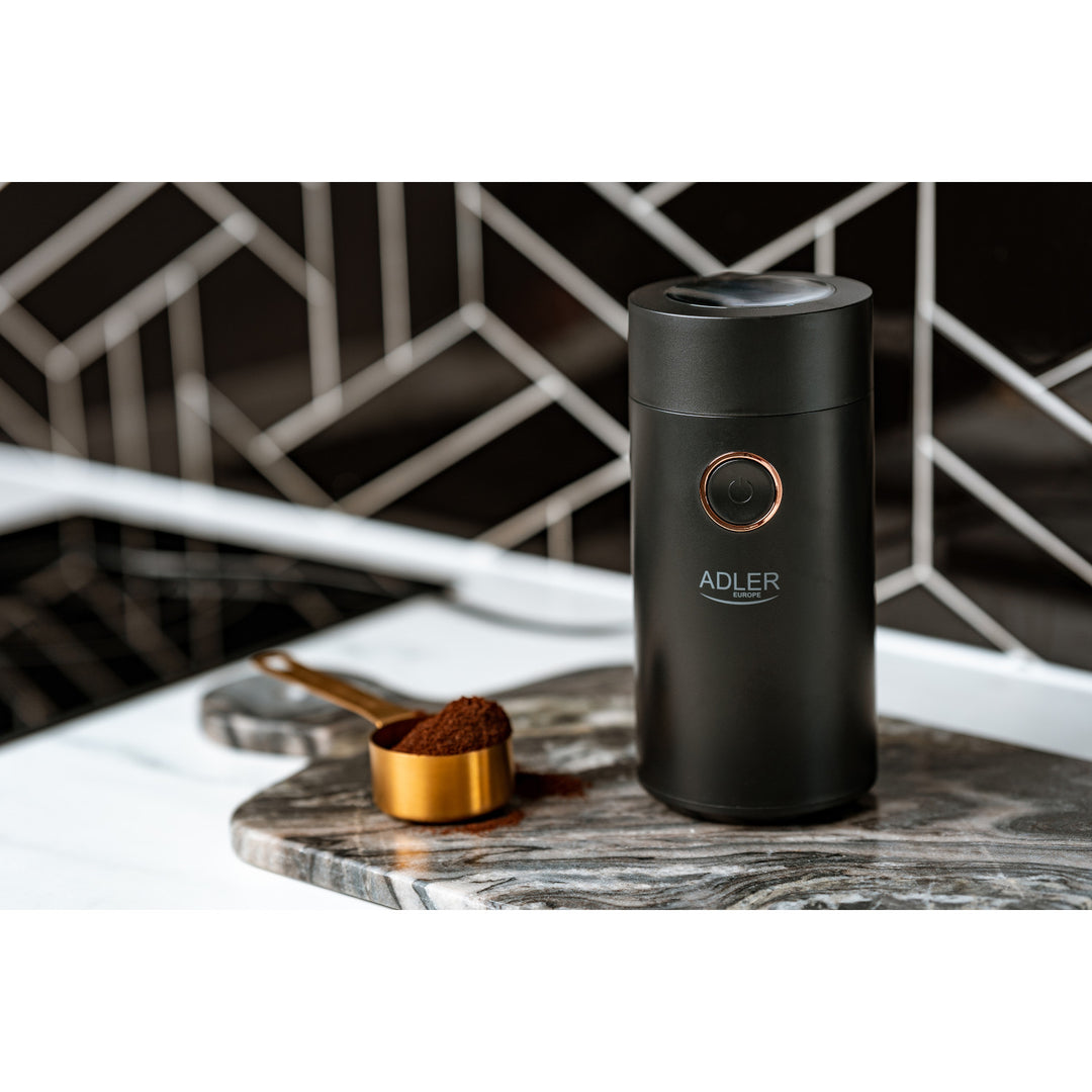 Adler electric coffee grinder, 150W, black, AD 4446BG