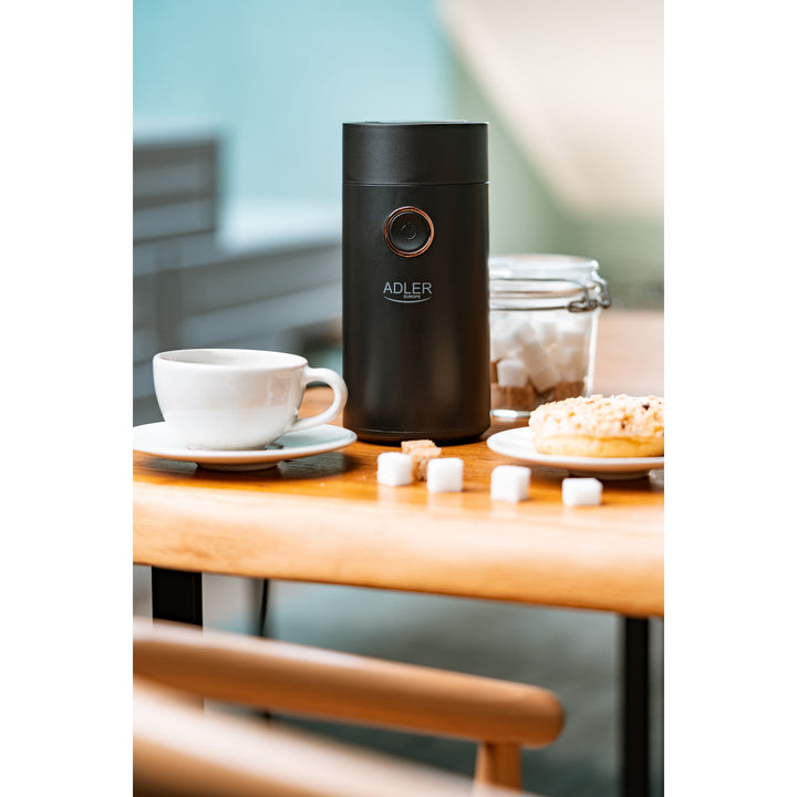 Adler electric coffee grinder, 150W, black, AD 4446BG
