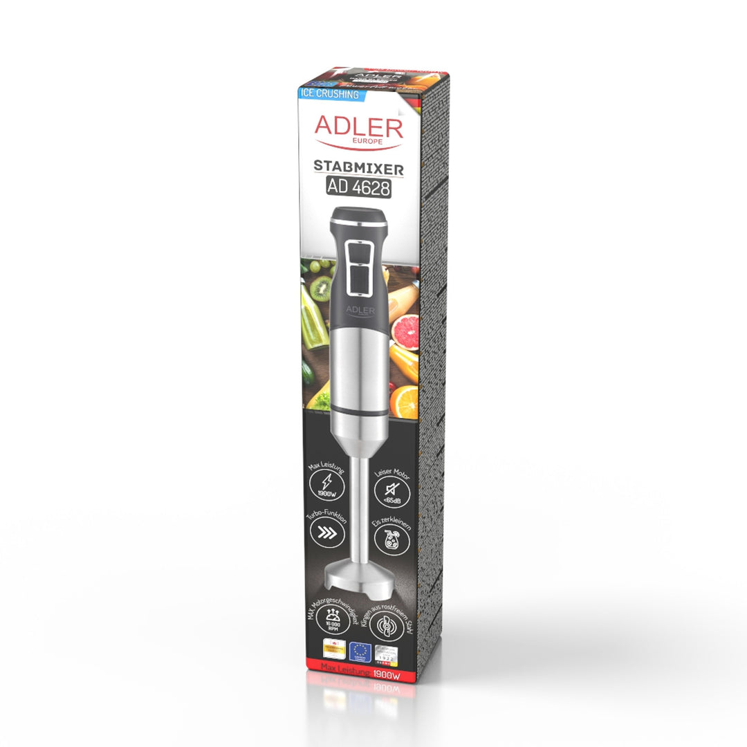 Adler hand blender, Turbo function, ice crushing function, 1900W, AD 4628